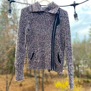 Free People Knitted Zip-up Sweater